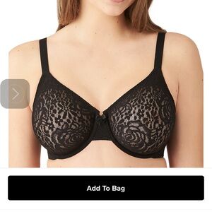 💥FLASH SALE💥NWT Wacoal Halo Lace Bra, Dark Sea Green, 38DDD